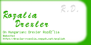 rozalia drexler business card